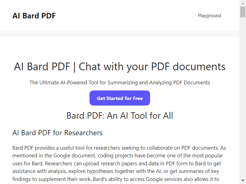 Bard PDF screenshot