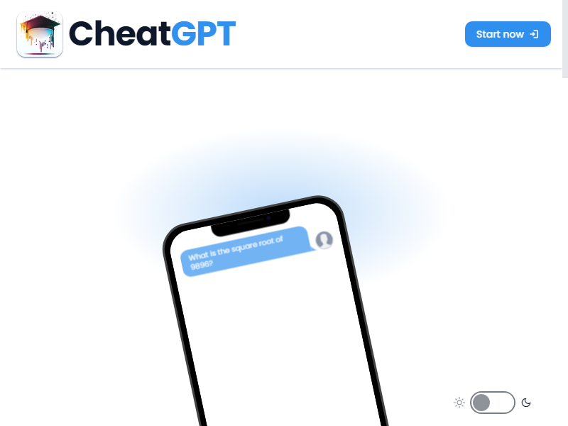 CheatGPT screenshot