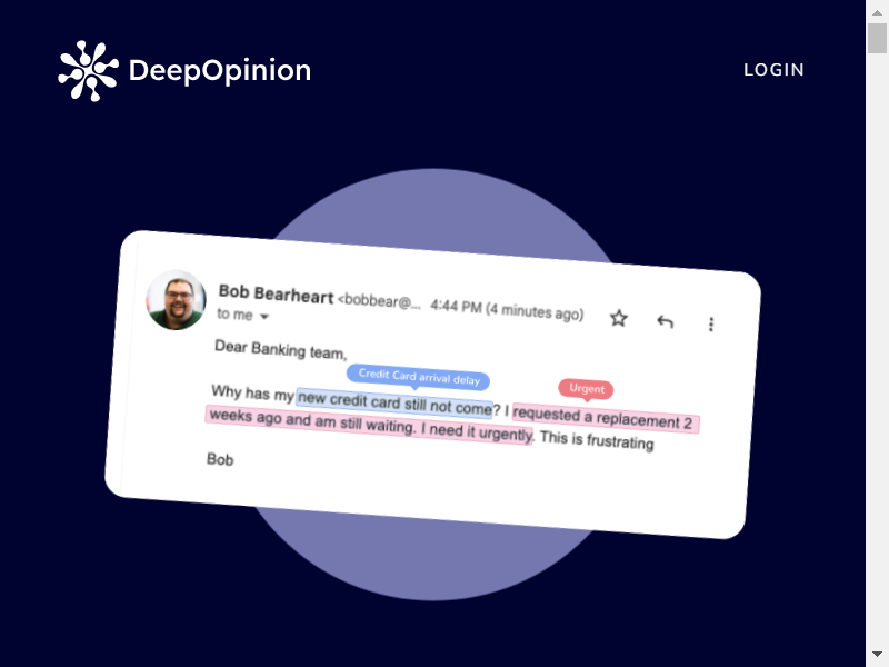 DeepOpinion screenshot