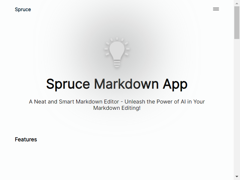 Spruce Markdown App screenshot