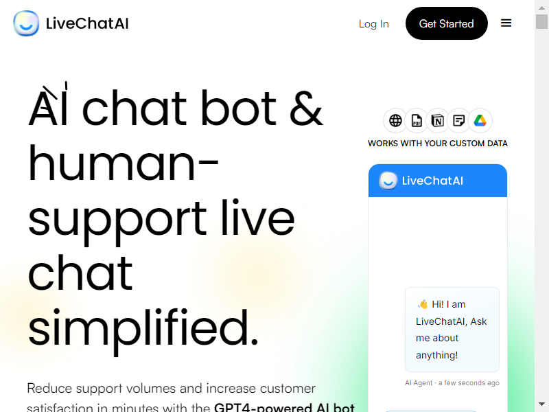 LiveChatAI screenshot