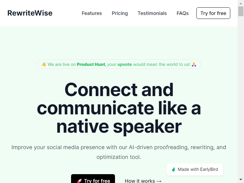 RewriteWise screenshot