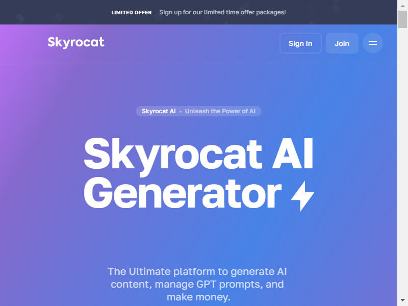 Skyrocat screenshot
