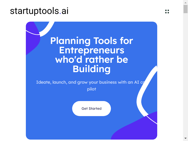 startuptools.ai screenshot