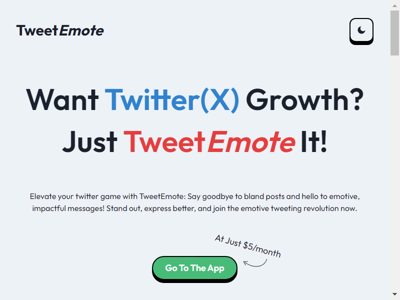 TweetEmote screenshot