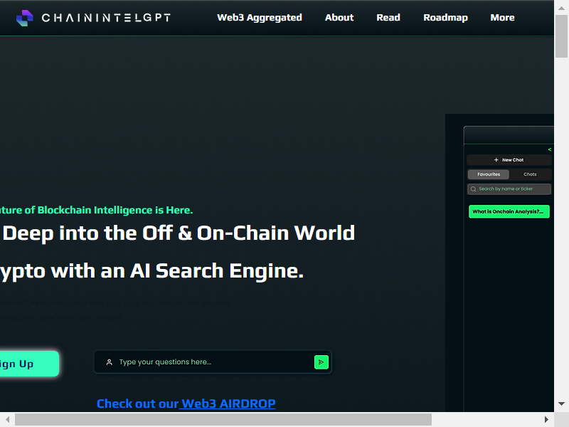 ChainIntelGPT screenshot