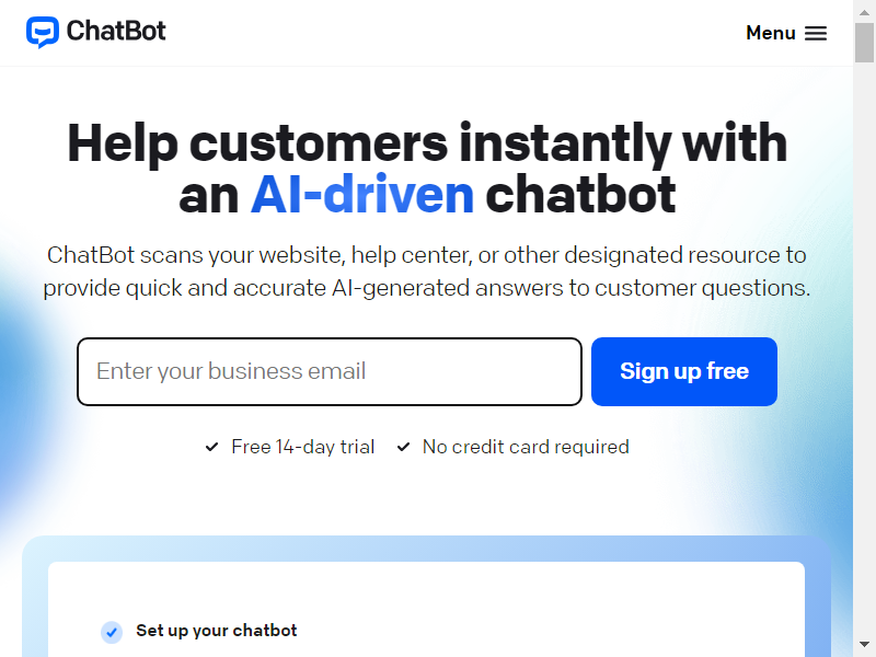 Chatbot AI screenshot