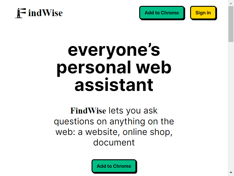 FindWise screenshot