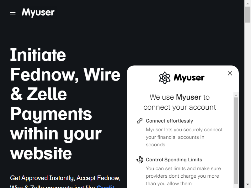 Myuser screenshot