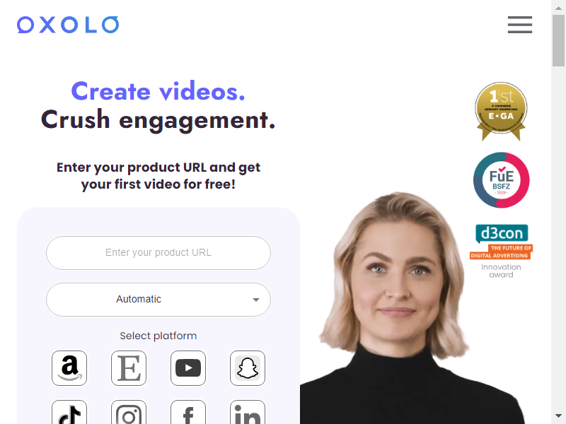 Oxolo.com screenshot