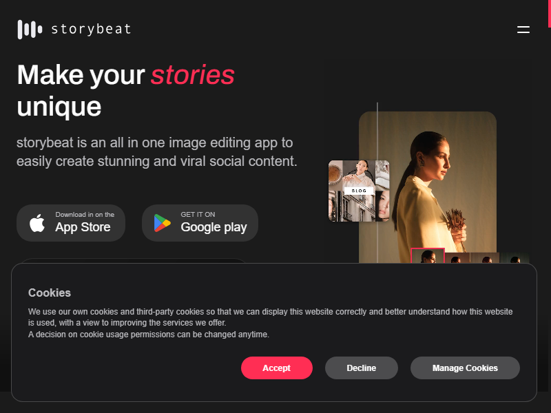 Storybeat app screenshot