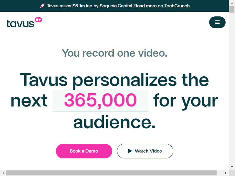 Tavus screenshot